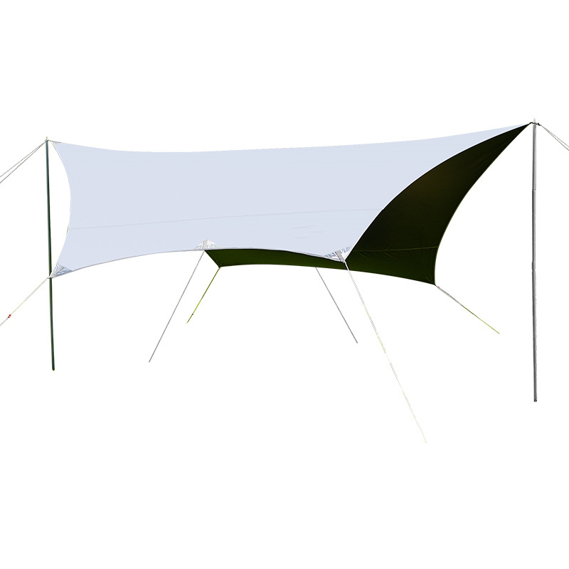 Source Factory Vinyl Canopy Tent Outdoor Camping Sunshade Portable Camping Sun Protection Butterfly Hexagonal Sunshade