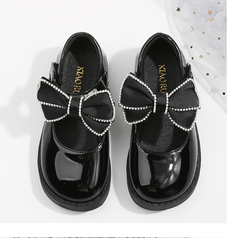 女童学生小皮鞋2021秋季新款儿童鞋子小女孩英伦风单鞋公主鞋黑色