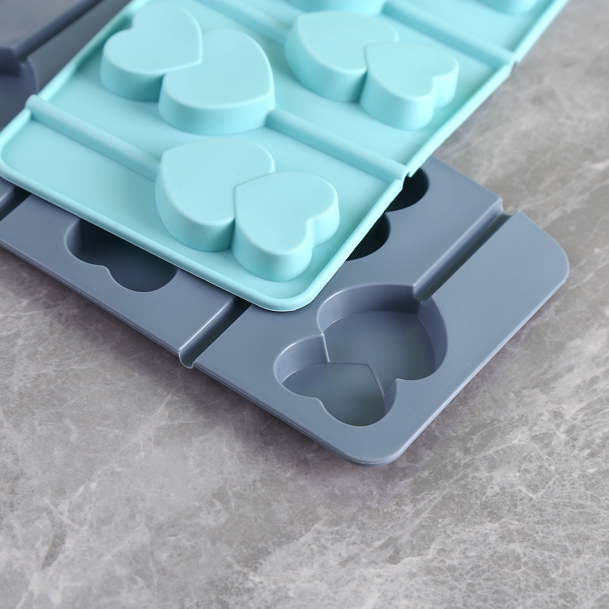 Wholesale Household Love Edible Silicon Chocolate Ice-Cream Mould Ice Tray Ice Cream Homemade Diy Mold