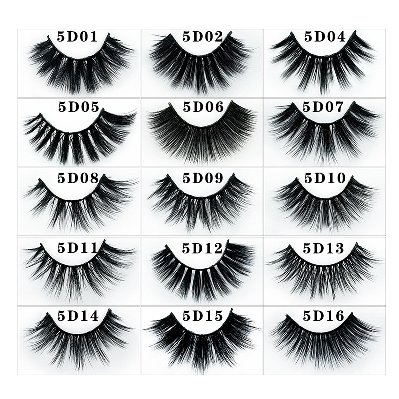 Seven Pairs of Chemical Fiber False Eyelashes in Stock Multiple Options Thick Curl Big Eyes European and American Foreign Trade Eyelash Wholesale