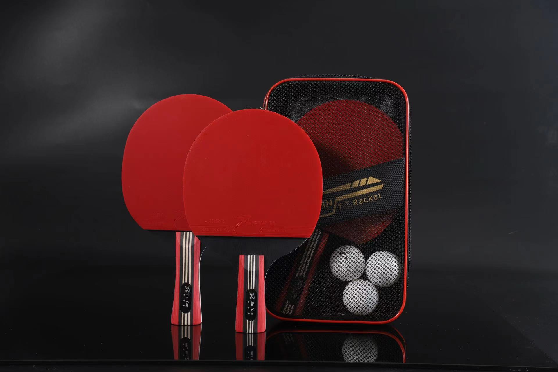 Jinyan Table Tennis Suit Carbon Clip High Elastic Horizontal Straight Shot Professional Reverse Glue Table Tennis Racket Wholesale