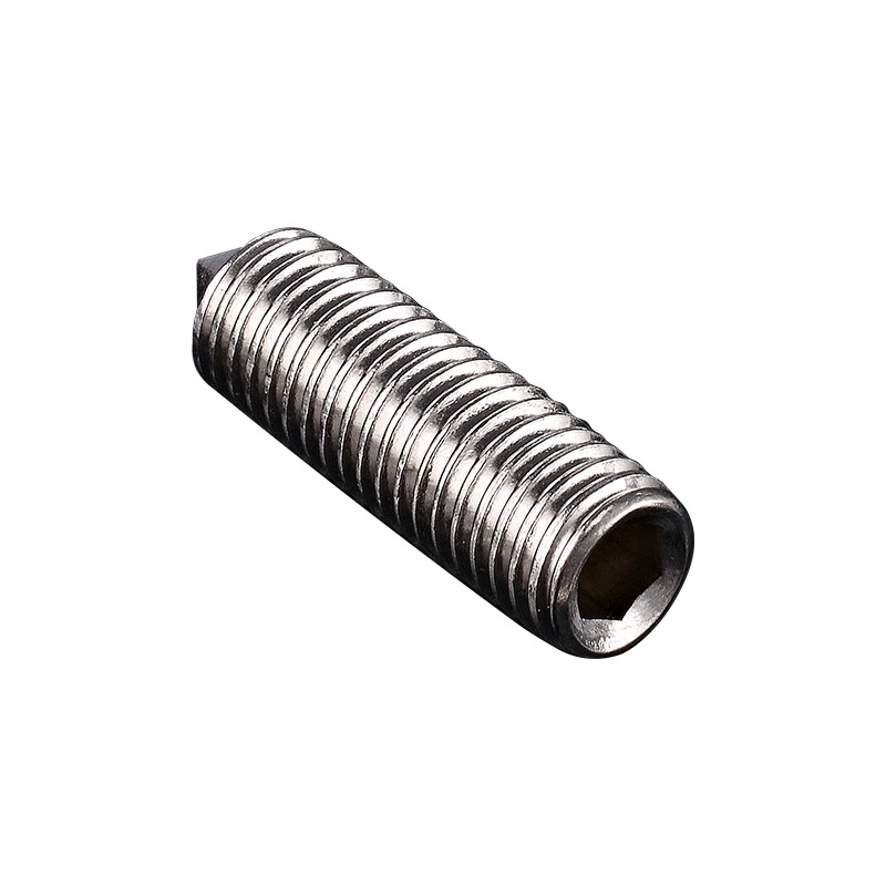 内六角尖端紧定螺丝 不锈钢紧固螺钉 紧定机米止付无头螺丝批发