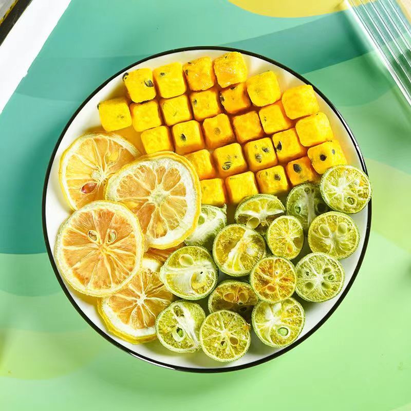 百香果茶青桔柠檬百香果茶批发代发冻干水果片冲泡冷饮水果茶批发
