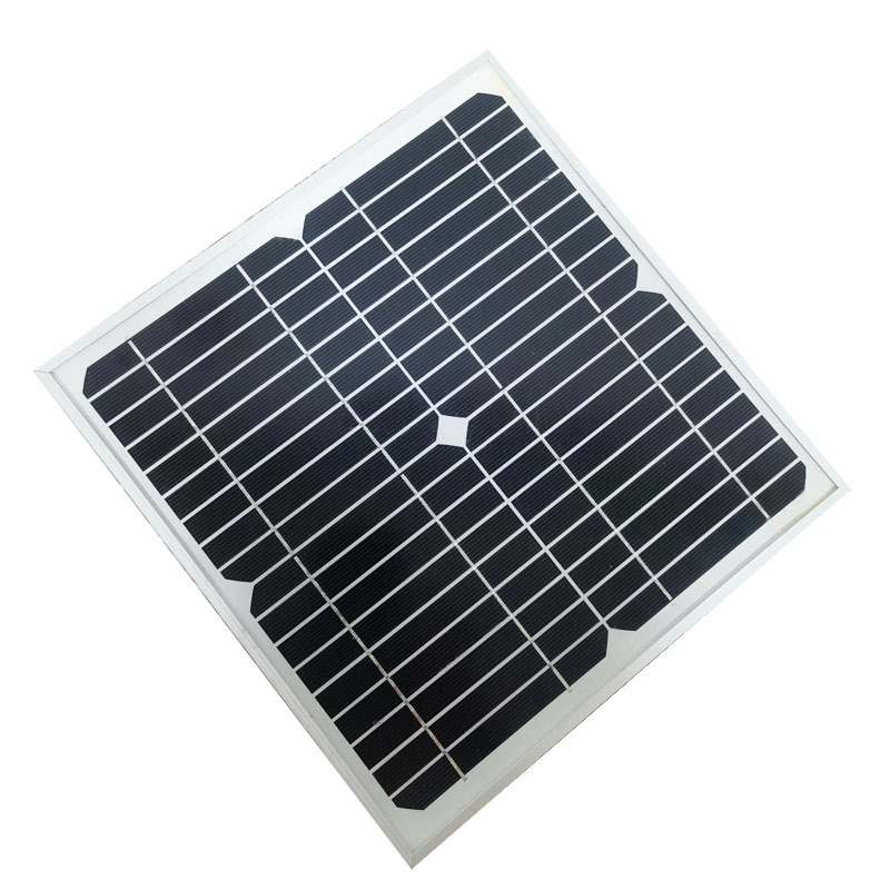 18v10w玻璃压层太阳能光伏板单晶硅太阳能电池板交通警示灯用厂家