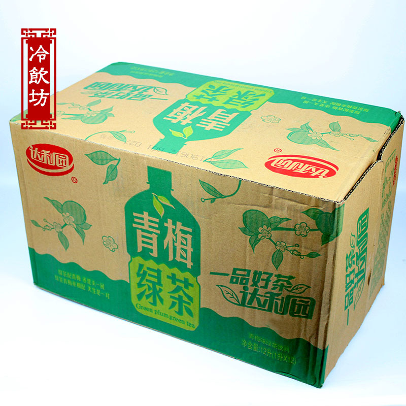 达利园 青梅味绿茶饮料1l*2瓶 /12瓶整箱装包邮 青梅绿茶大瓶装