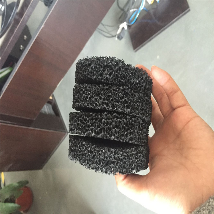 供应三角条粗孔物理过滤海绵 海鲜池初效过滤棉可定制幅宽厚度