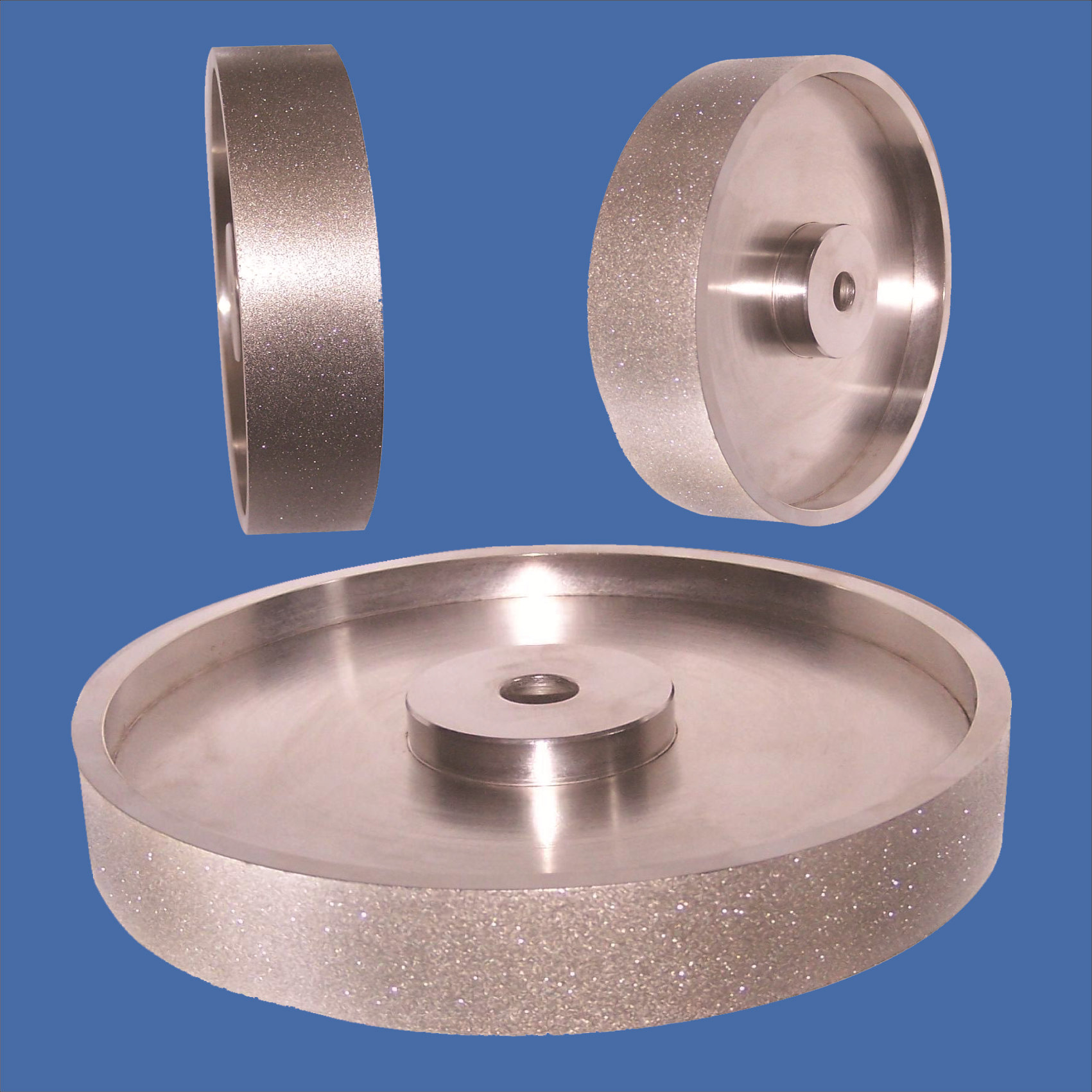 珠宝玉石钢体磨边轮100翡翠磨削打磨工具磨床平行抛光金刚石砂轮