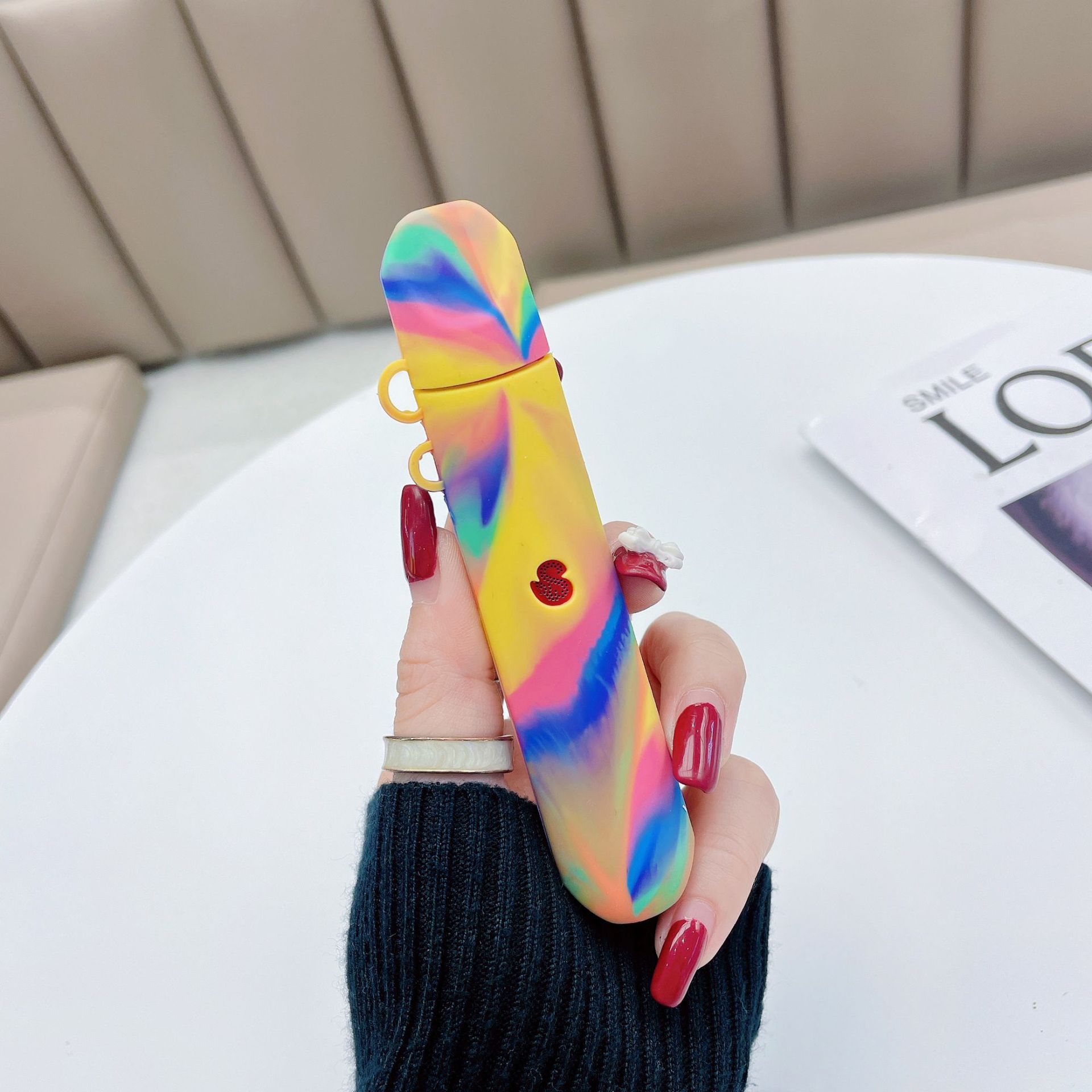 思博瑞保护套sp2s 二代硅胶套挂绳皮套电子器烟套贴纸收纳套挂绳