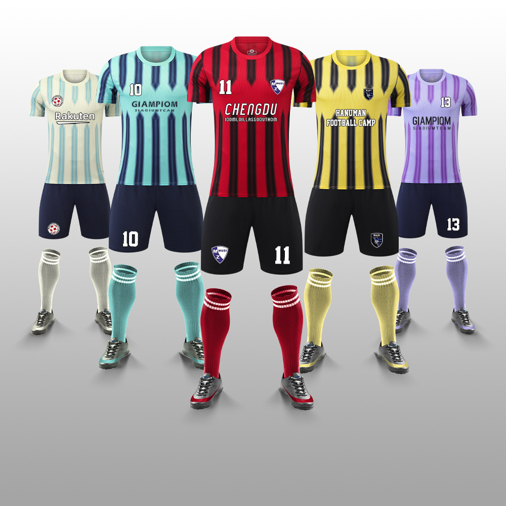 足球服套装男女儿童定 制队服印字成人透气足球衣训练服-阿里巴巴