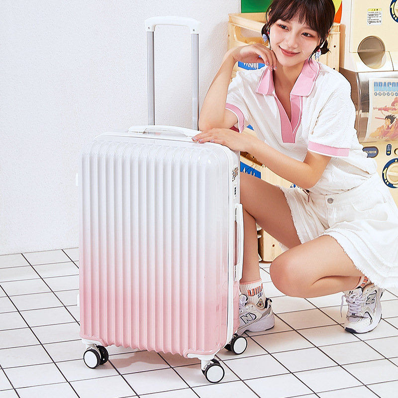 Large Capacity Luggage Good-looking Gradient Color Trolley Case Large Capacity Student Travel Password Suitcase Men and Women Same Style