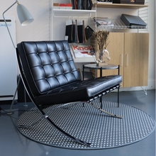 北欧巴塞罗那椅子Barcelona Chair现代单人沙发设计师休闲椅