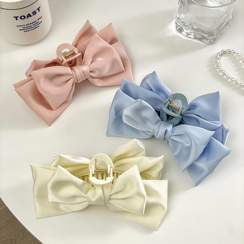 蝴蝶结抓夹可爱后脑勺发夹女春季大号鲨鱼发卡高级感夹子头饰发饰
