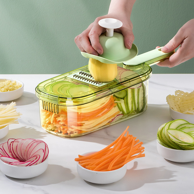 Grater Potato Grater Shredded Chopping Artifact Household Kitchen Multi-Function Plug Thick Chips Slice Grater