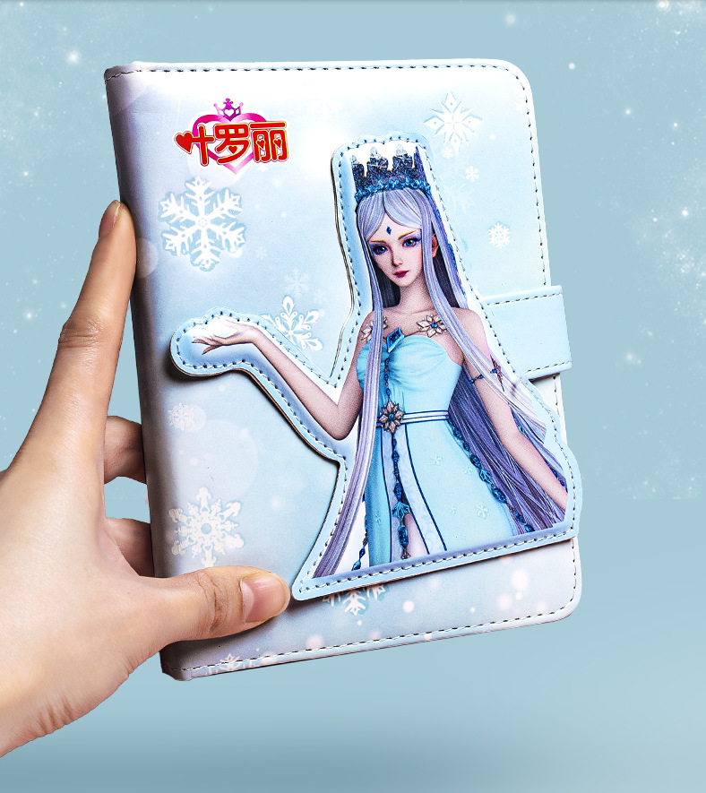 3d立体书叶罗丽娃娃契约书手账本女孩少女心学生笔记本人物磁扣本