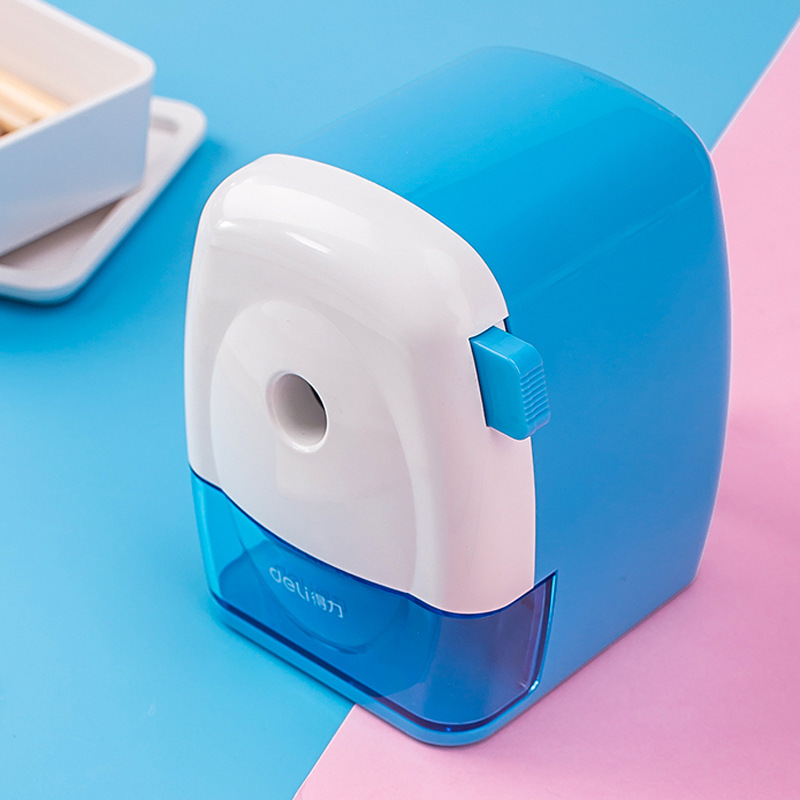 得力0629卷笔刀粗大三角铅笔削笔器手摇儿童转笔刀大口径削笔刀