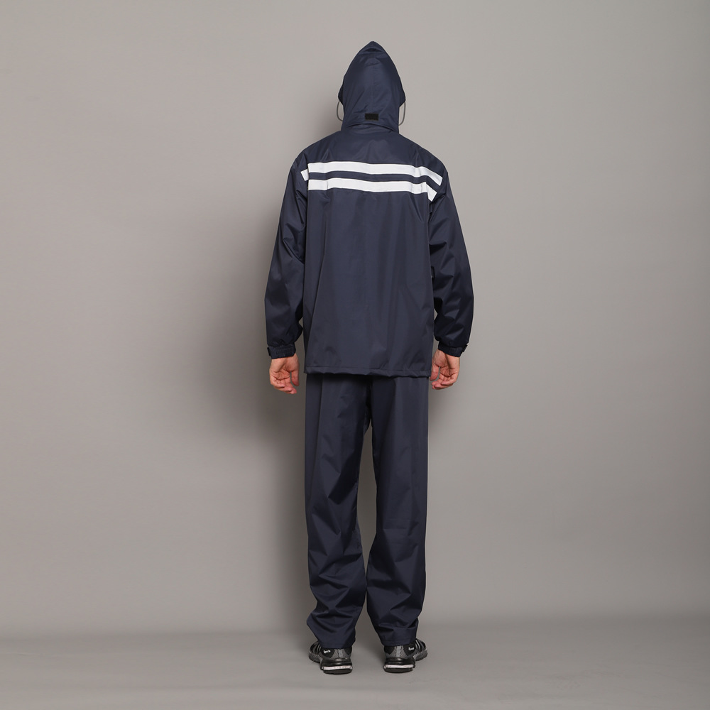 华海分体雨衣雨裤分体套装成人双层分体式反光雨衣春亚纺加工定制