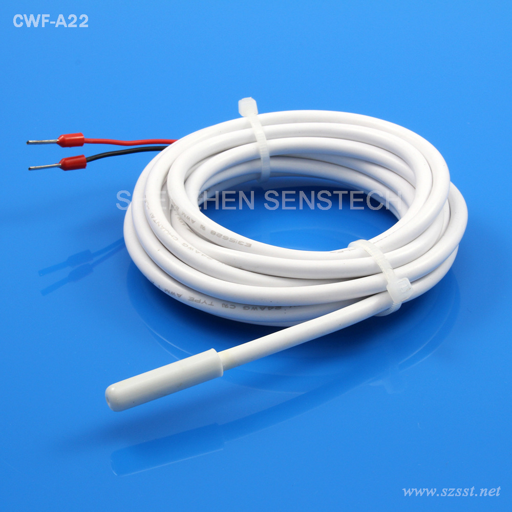 冰箱ntc热敏电阻 pvc外壳温度传感器 ip68防 水 100k
