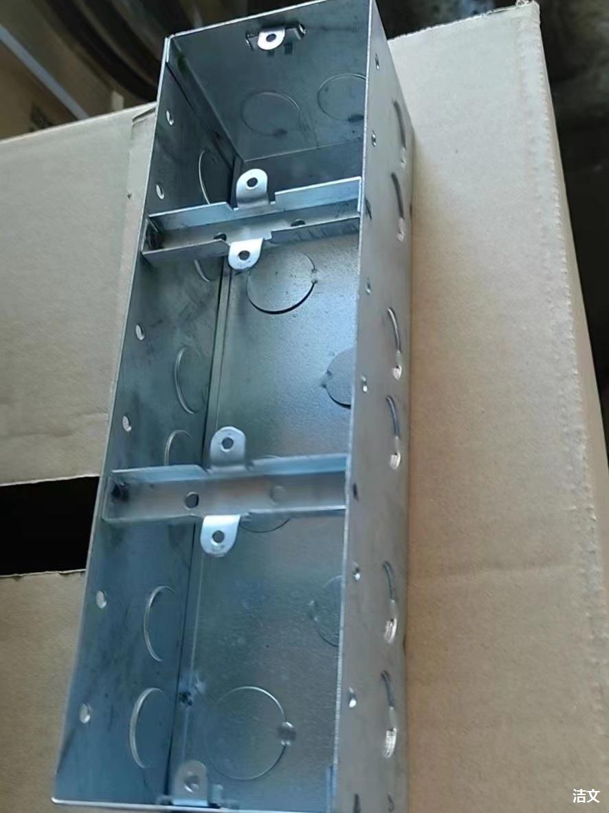 86型开关插座底盒镀锌铁盒双联盒连体接线盒三联铁线盒kbg暗盒