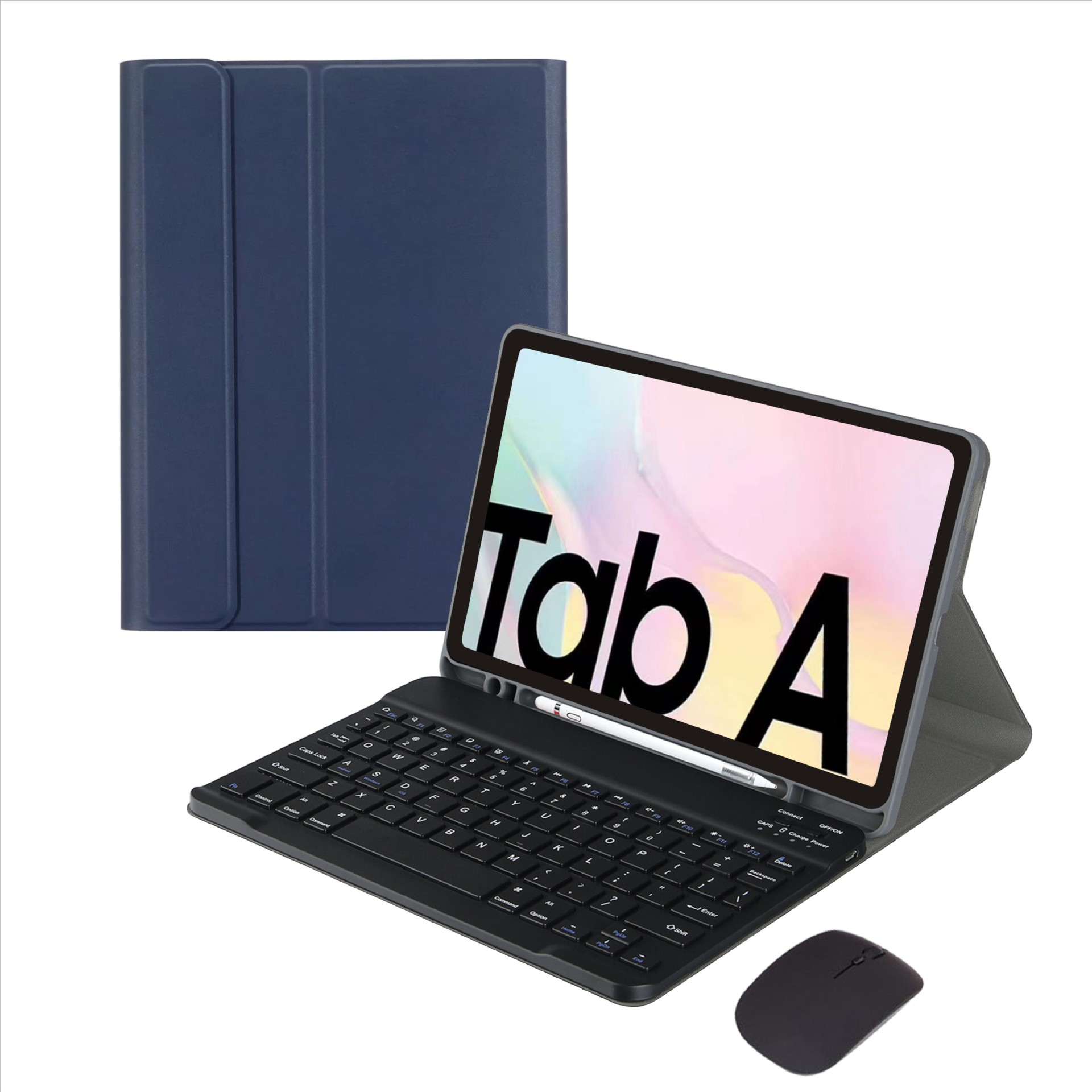 适用三星tab a8/a7 蓝牙键盘 t500 x200笔槽保护套t870键盘皮套