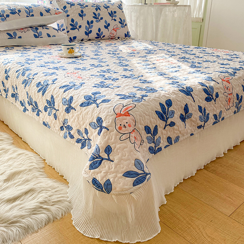 Three-Piece Bed Cover Princess Style Chiffon Lace Quilted Bed Sheet Bedspread Four Seasons Universal Live Hot