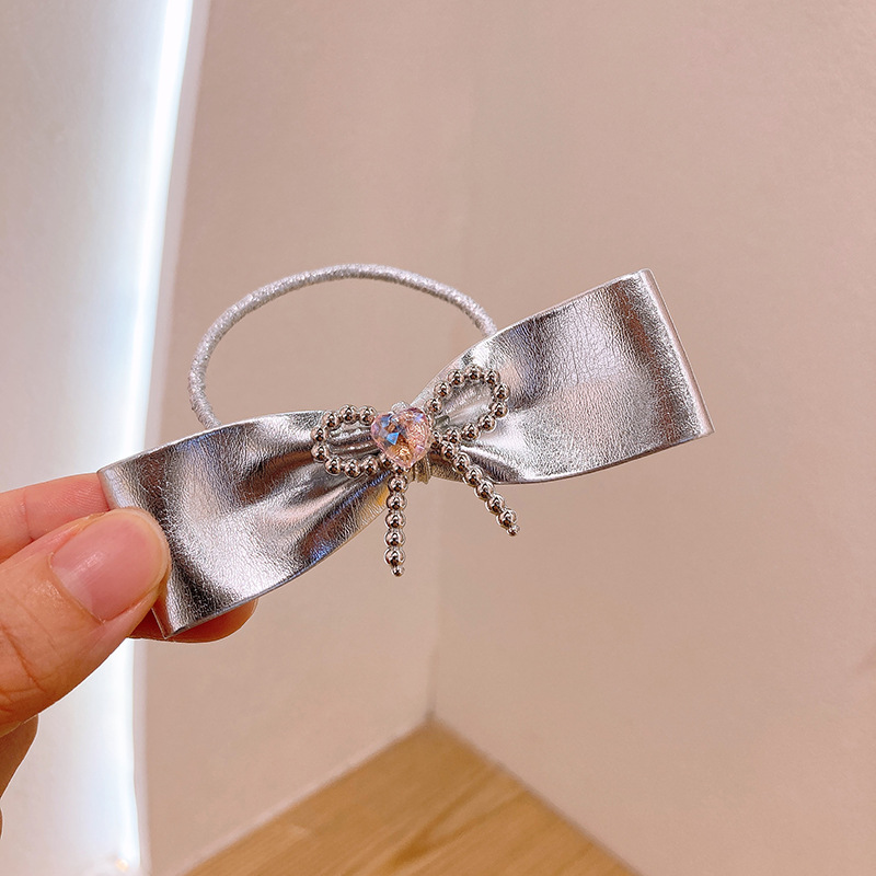 韩版手工蝴蝶结儿童发饰小女孩扎马尾皮筋头绳发圈不伤发公主头饰