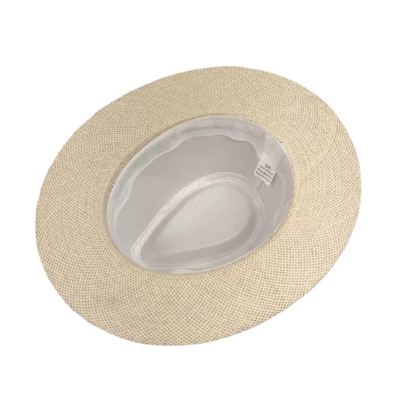 Papyrus Big Flat Brim Top Hat Summer Sun Protection Sun Hat Panama Straw Hat Men Outdoor Sun Hat