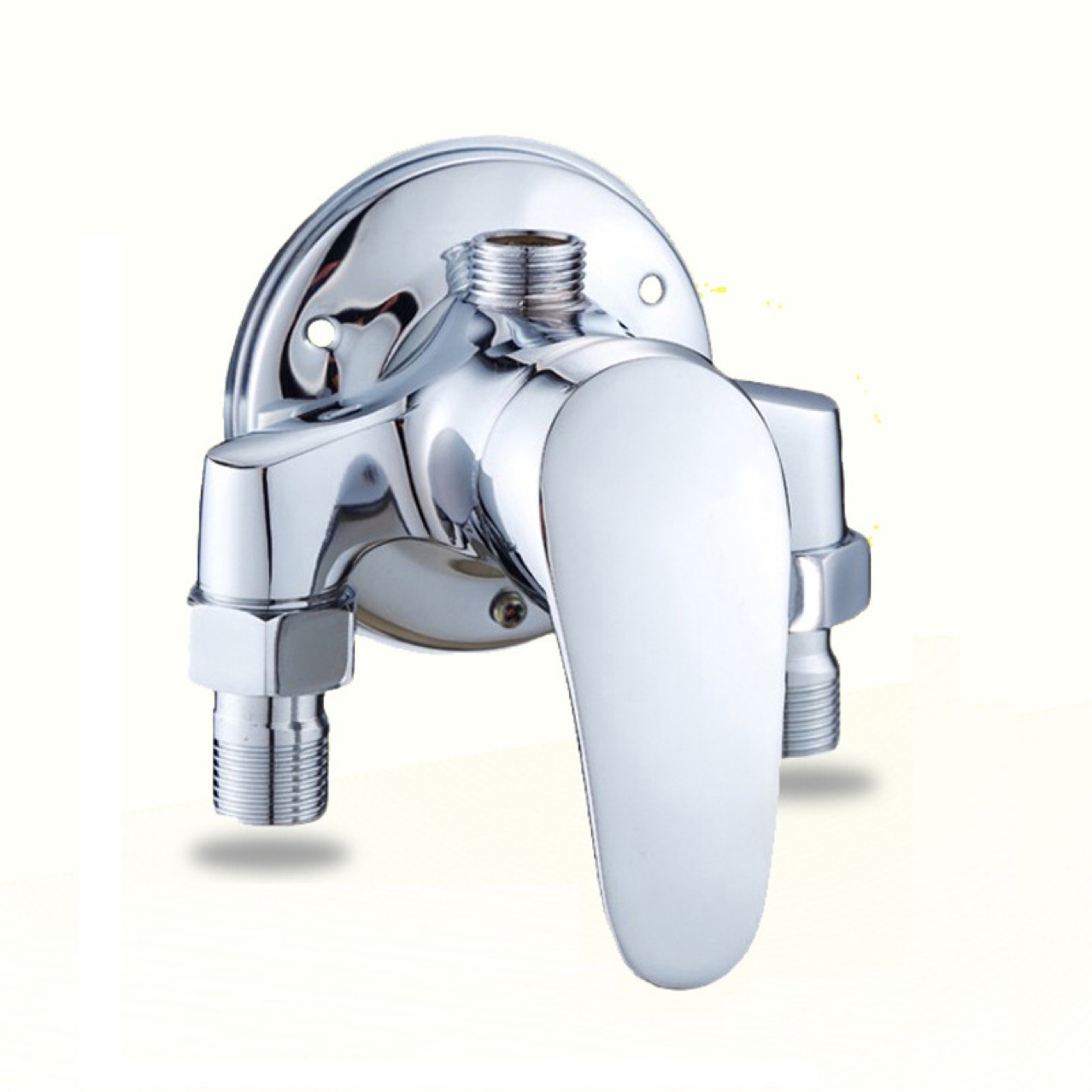 明装淋浴龙头 合金老式热水器混水阀 浴缸龙头 三角淋浴 洗澡开关