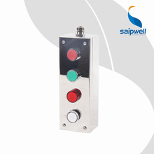 工厂安全控制急停按钮盒SAB系列130*80*60 不锈钢304防水按钮盒