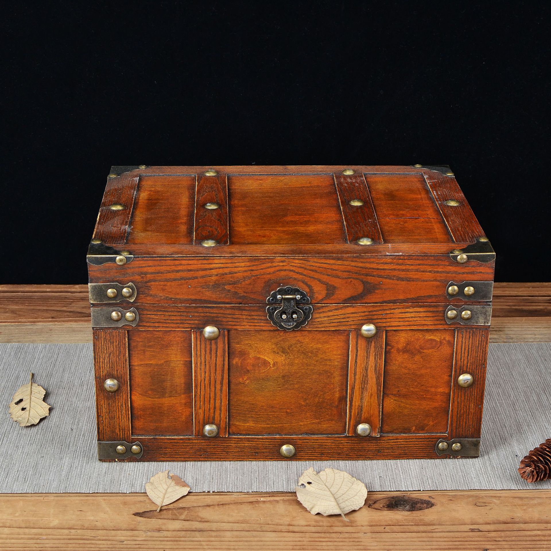 仿古首饰盒复古收纳盒工艺品木盒欧式做旧储物盒子礼品包装盒