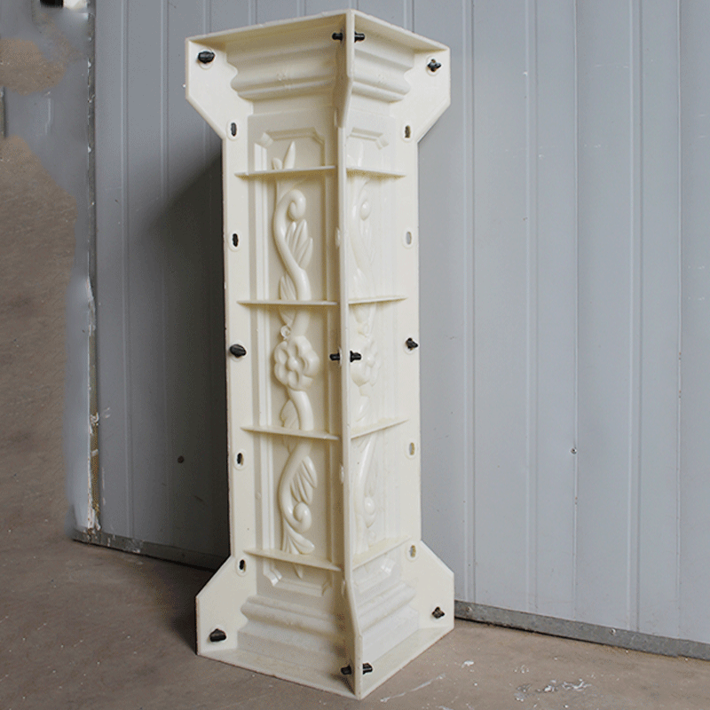 现货批发 方形花纹加厚欧式罗马柱模具 欧式建筑模板罗马柱模具