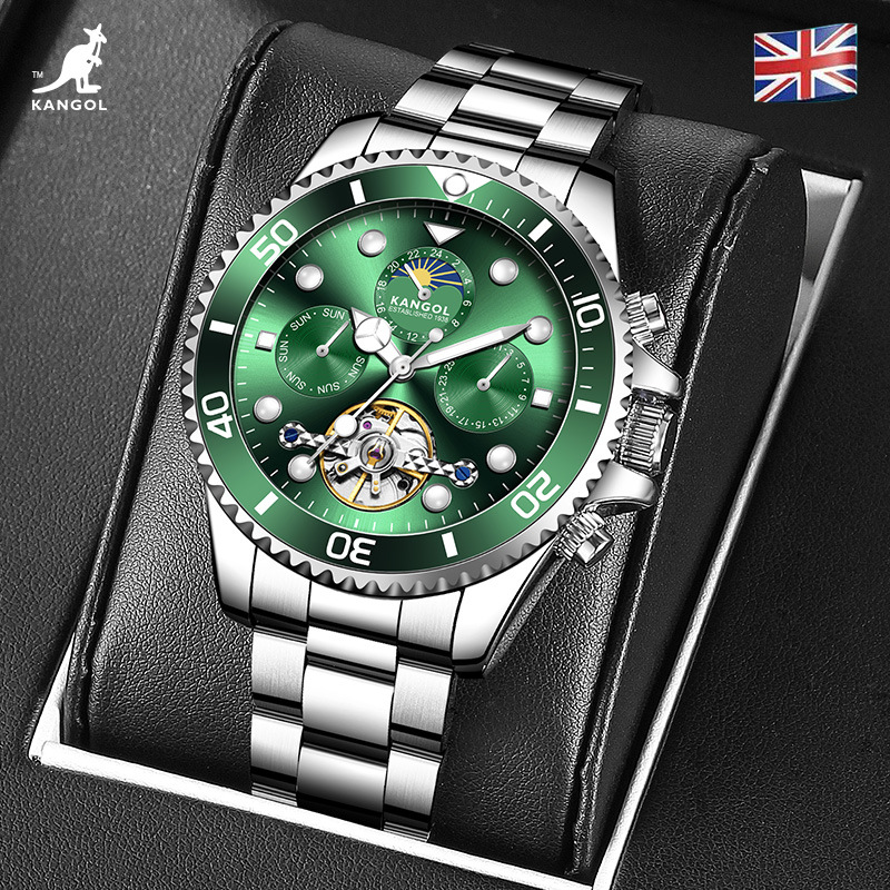 英国品牌坎戈尔袋鼠kangol全自动机械表男士手表学生-k108