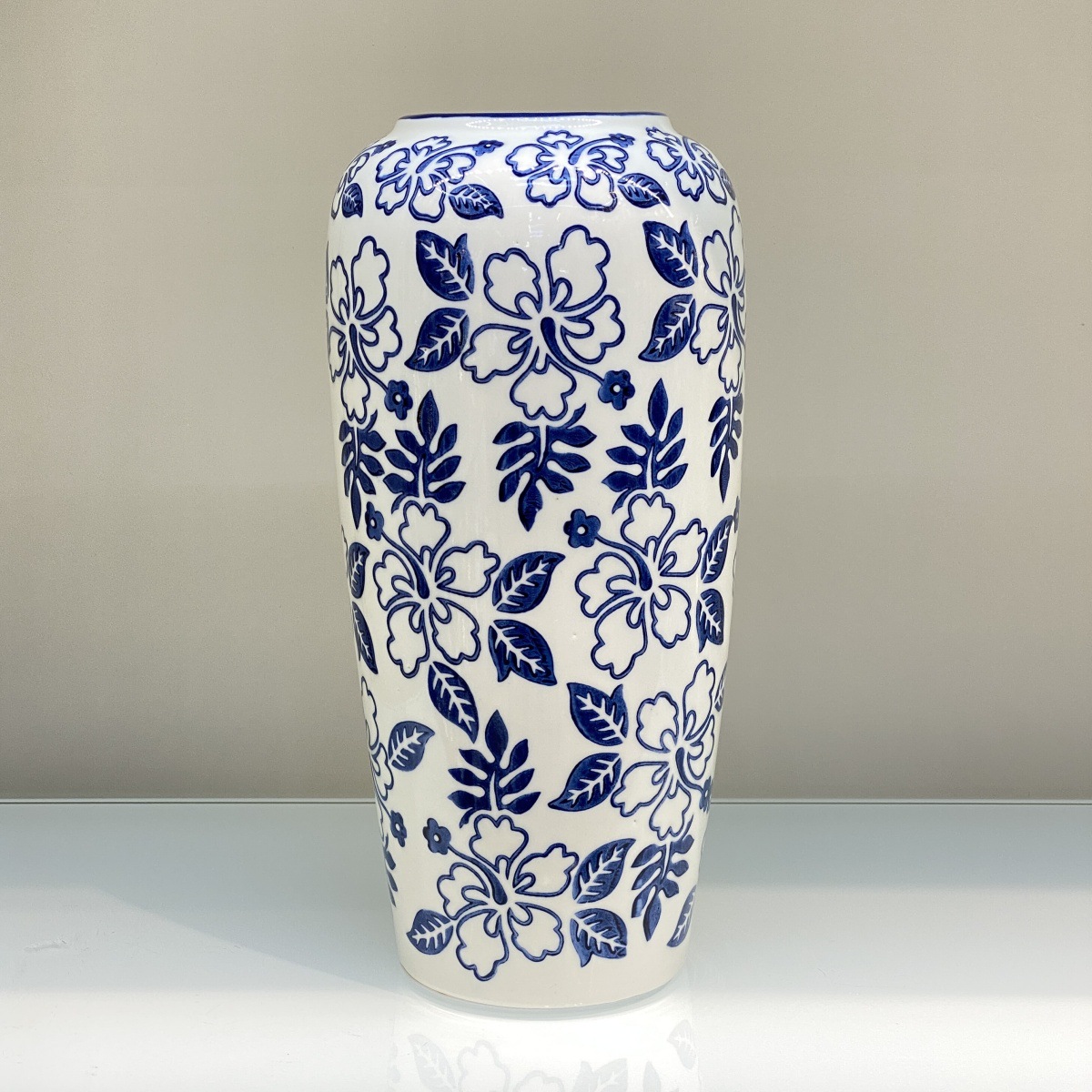 new chinese style blue and white porcelain ceramic flower bottle flower flower arrangement ornaments living room and wine cabinet decorations flower arrangement 10