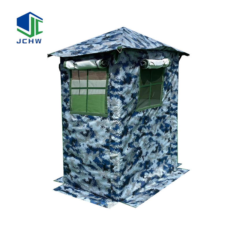 岗亭帐篷 单人双人户外遮阳岗哨帐篷迷彩防风遮雨岗亭帐篷