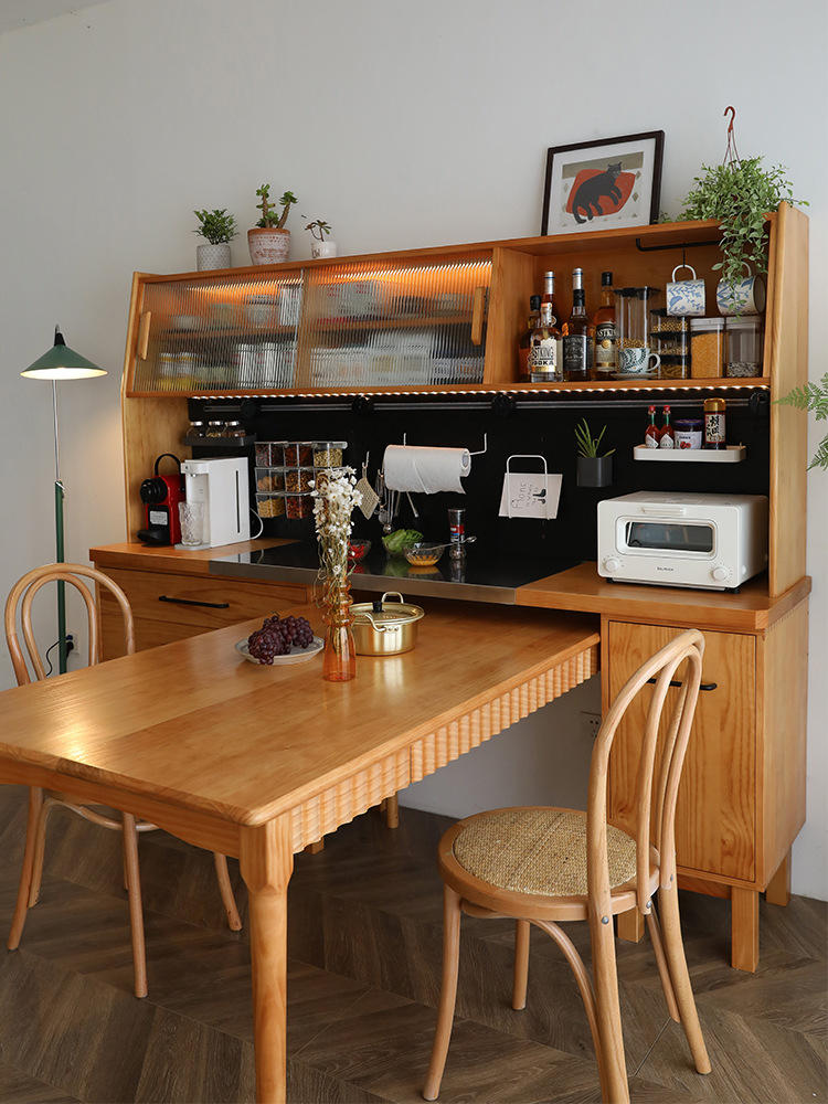 菜柜分层碗碟架置物柜出租房多层空间大柜子餐边柜铝合金厨房柜今日