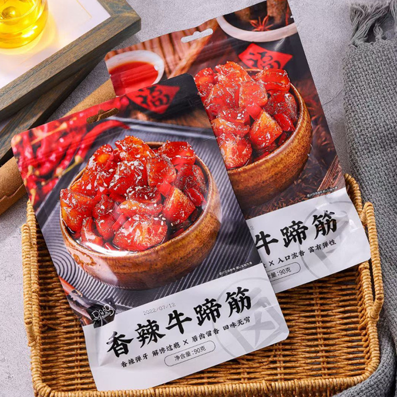 马马妈卤味香辣牛蹄筋香辣酱香辣网红休闲解馋即食熟麻辣宿舍牛肉