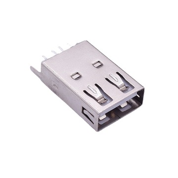 0 usb母座加长款 立式直脚直插卷边直边