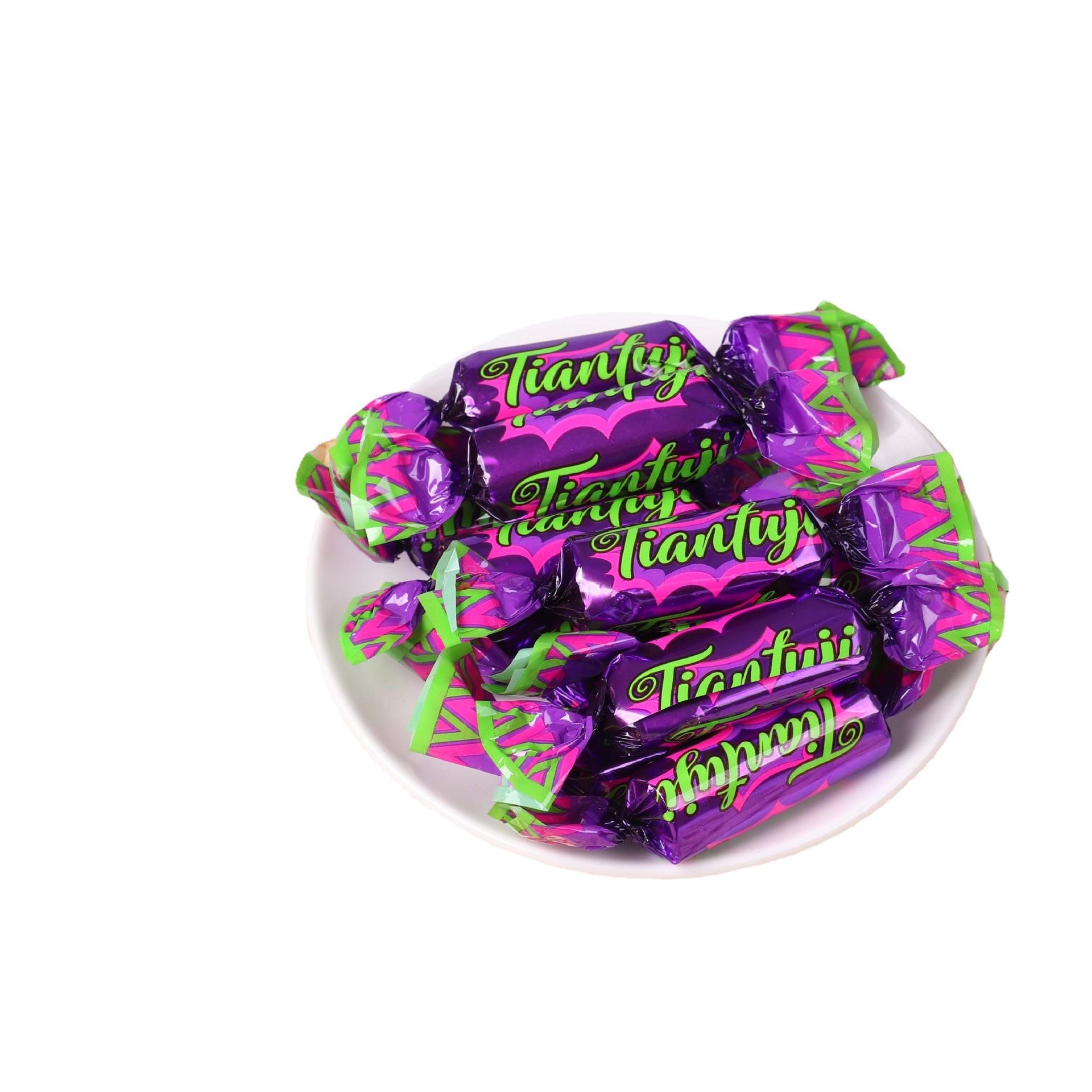 厂家直发5斤装国产紫皮糖俄罗斯风味喜糖果批发年货一件代发