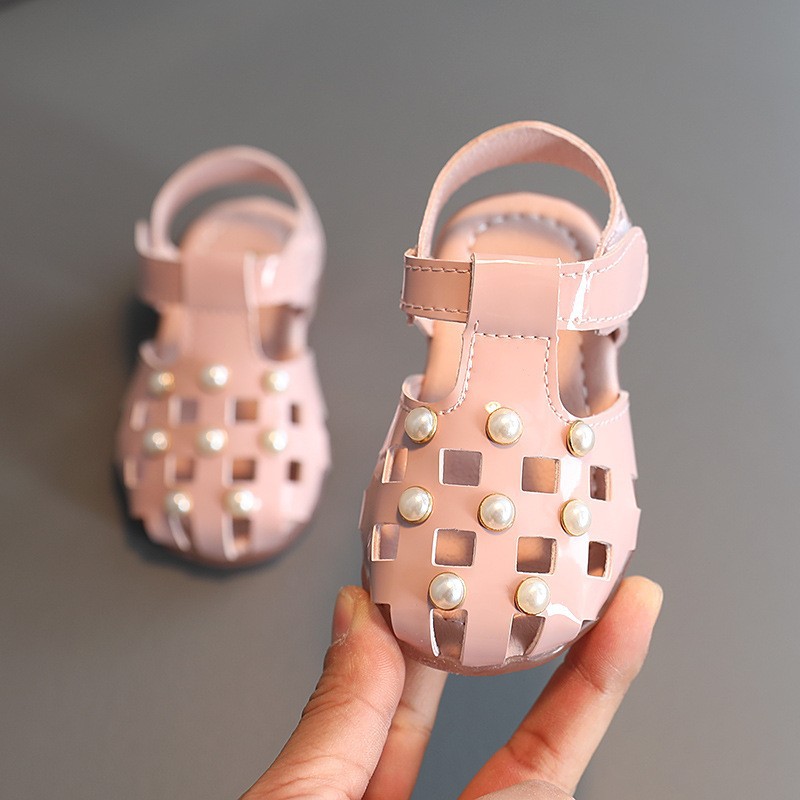 Processed Baby Girl Sandals Beef Tendon Soft Bottom 0-3 Years Old 2 Baby Non-Slip Toddler Shoes Summer Western Style Little Princess Shoes