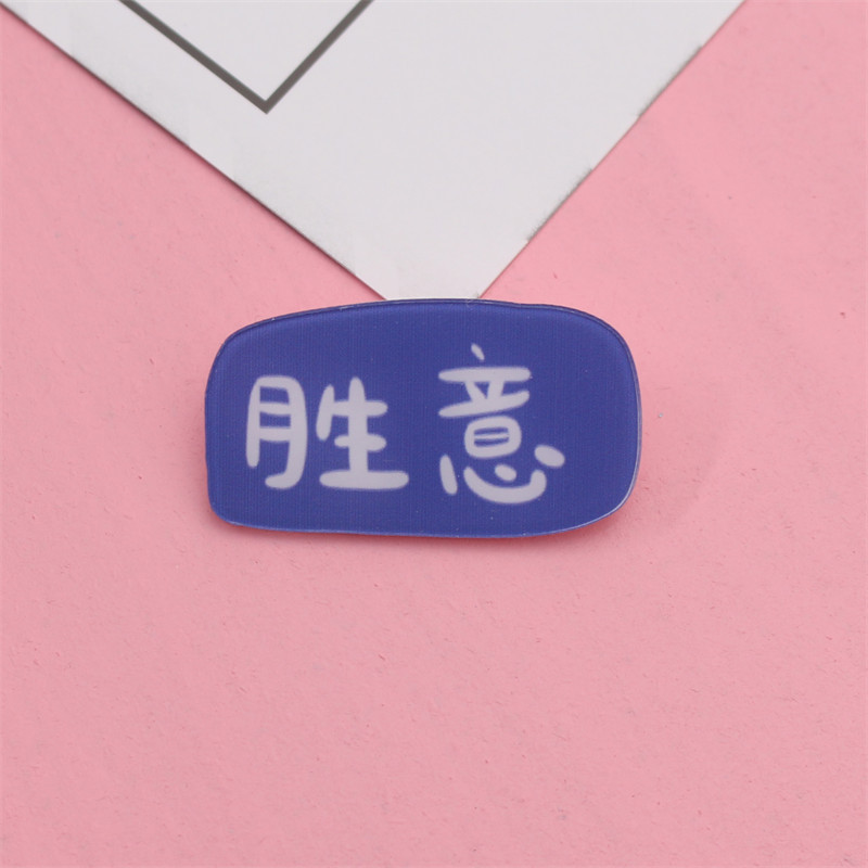 Acrylic Brooch Good Luck S Fortune Badge Small Pin Cute Rich Lucky Small Gift Bag Decorations