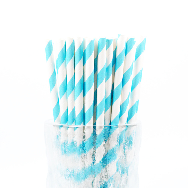 Paper Sucker Stripe Eco Paper Disposable Straws Paper Straws Biodegradable Paper Straws