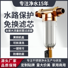 铜前置过滤器4分6分1寸净水机家用 自来水管过滤器反冲洗净水器