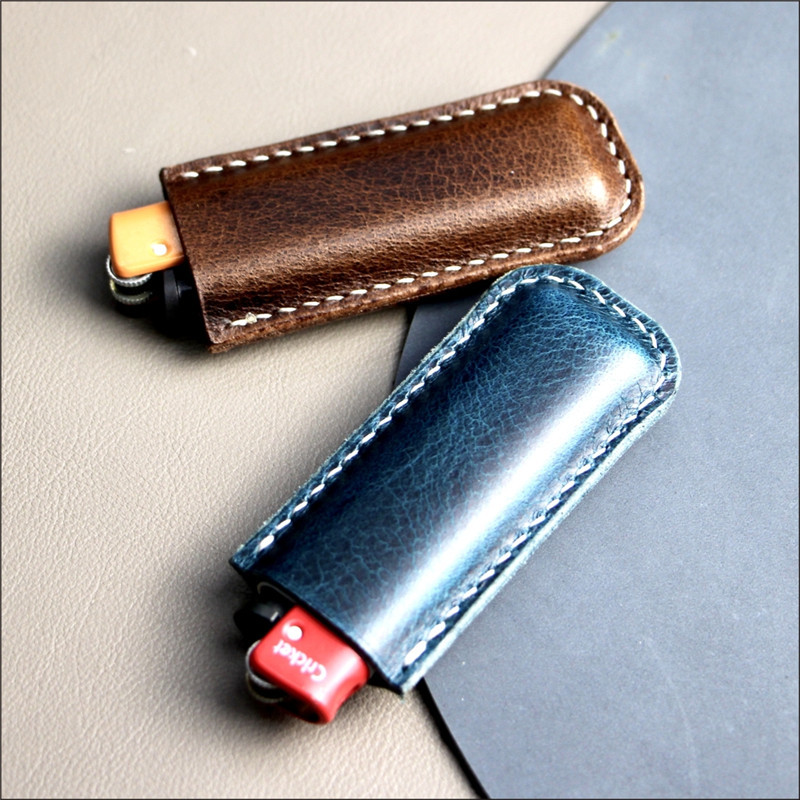 复古皮质打火机收纳皮套 可加款打火机皮套 打火机保护皮套
