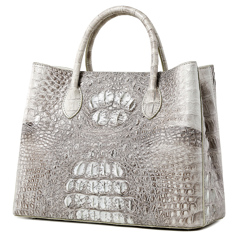 喜马拉雅鳄鱼皮女包大容量购物包奢侈品大牌水桶包2022新款手提包