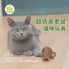 逗猫玩具软胶静态老鼠猫猫自嗨用品耐咬解闷神器调皮调皮猫的玩具