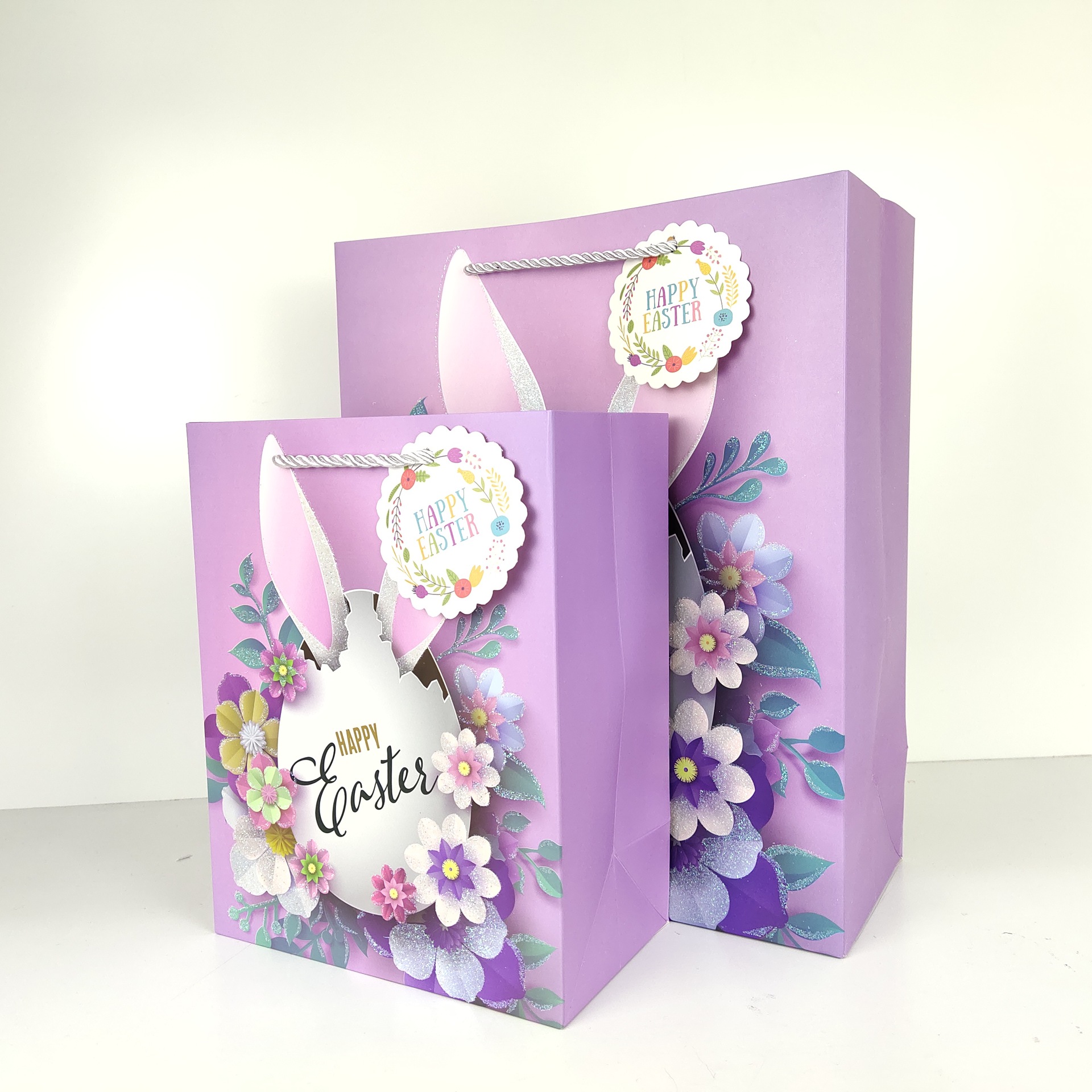 Bunny Easter Belt Hanging Card Paper Gift Bag