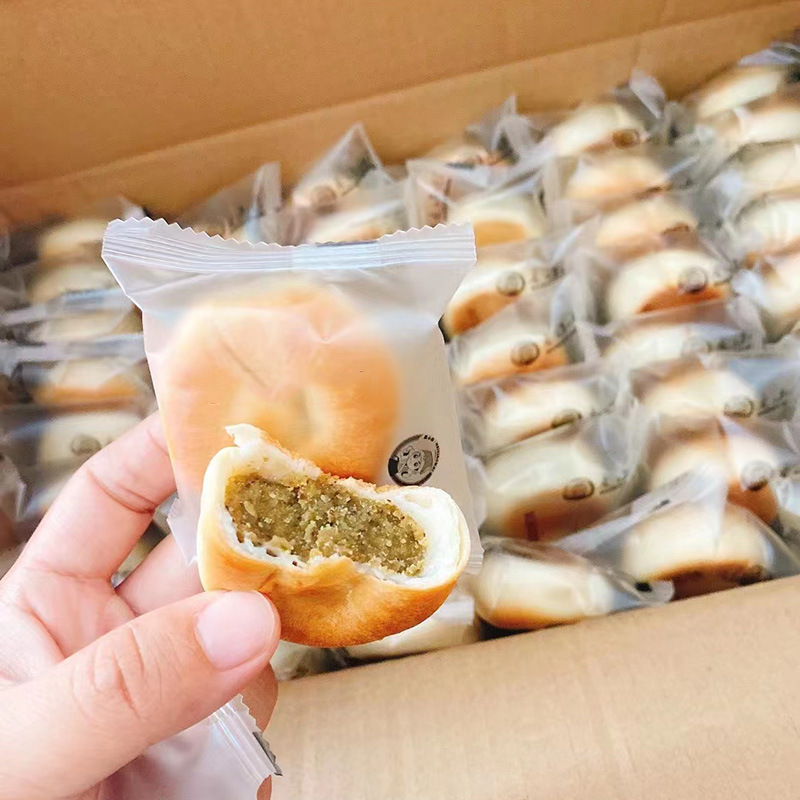麦小白雪媚娘皮绿豆饼网红特产独立包装新鲜芋相莲糕点零食10斤箱