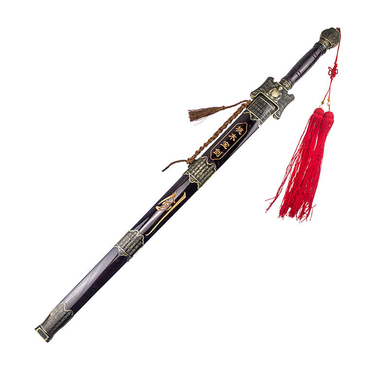 0成交0件镇宅宝剑三国兵器古剑103cm锌合金未开刃家居金属摆件古代