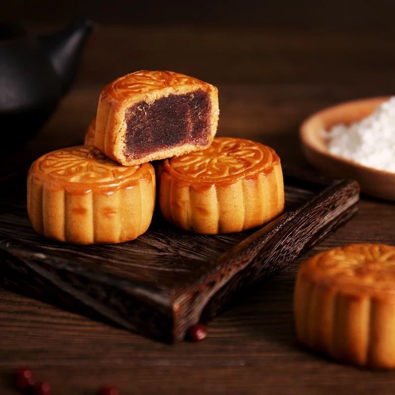 五仁豆沙枣泥月饼批小月饼豆沙散装近期零食老式五仁厂家