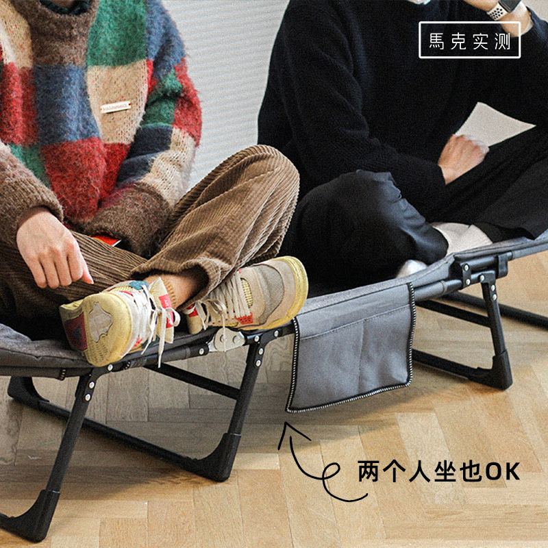 9u马克实测 办公室午睡床可折叠收纳午休单人床躺椅一体折叠床 al