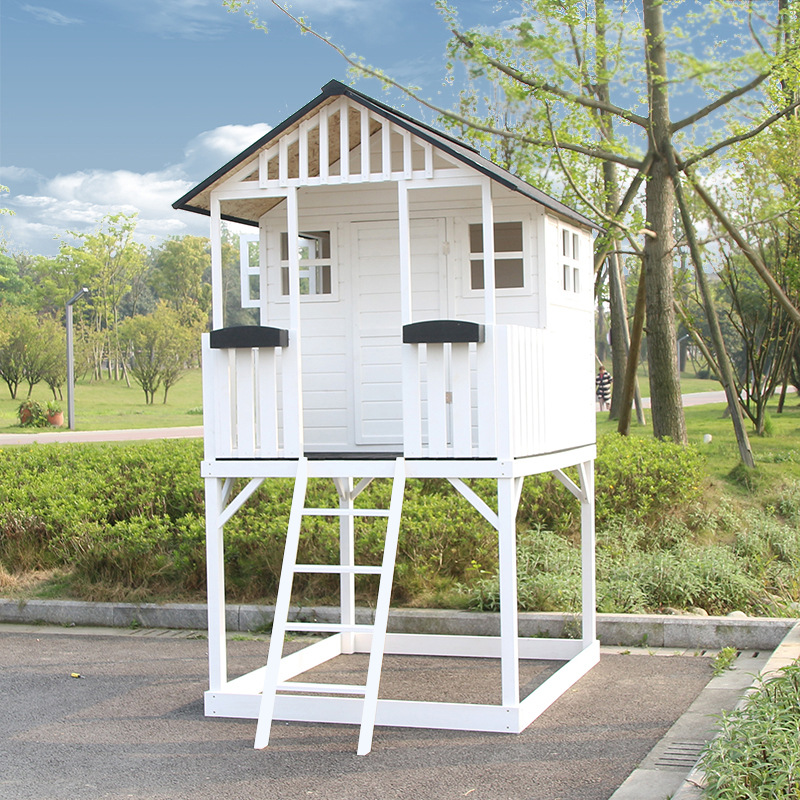 防腐木别墅庭院小木屋户外组装花园遮阳凉亭全儿童实木房子花园厂